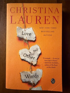 Love and Other Words Paperback Novel Orange